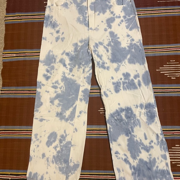 New Tie Dye high rise straight leg jeans - Picture 3 of 3